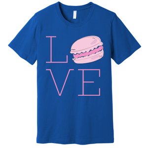 Cute I Love French Macaroon Macaron Cookie Gift Funny Gift Premium T-Shirt