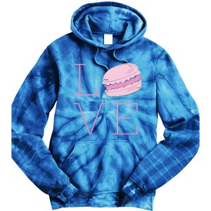 Cute I Love French Macaroon Macaron Cookie Gift Funny Gift Tie Dye Hoodie