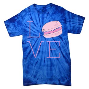 Cute I Love French Macaroon Macaron Cookie Gift Funny Gift Tie-Dye T-Shirt