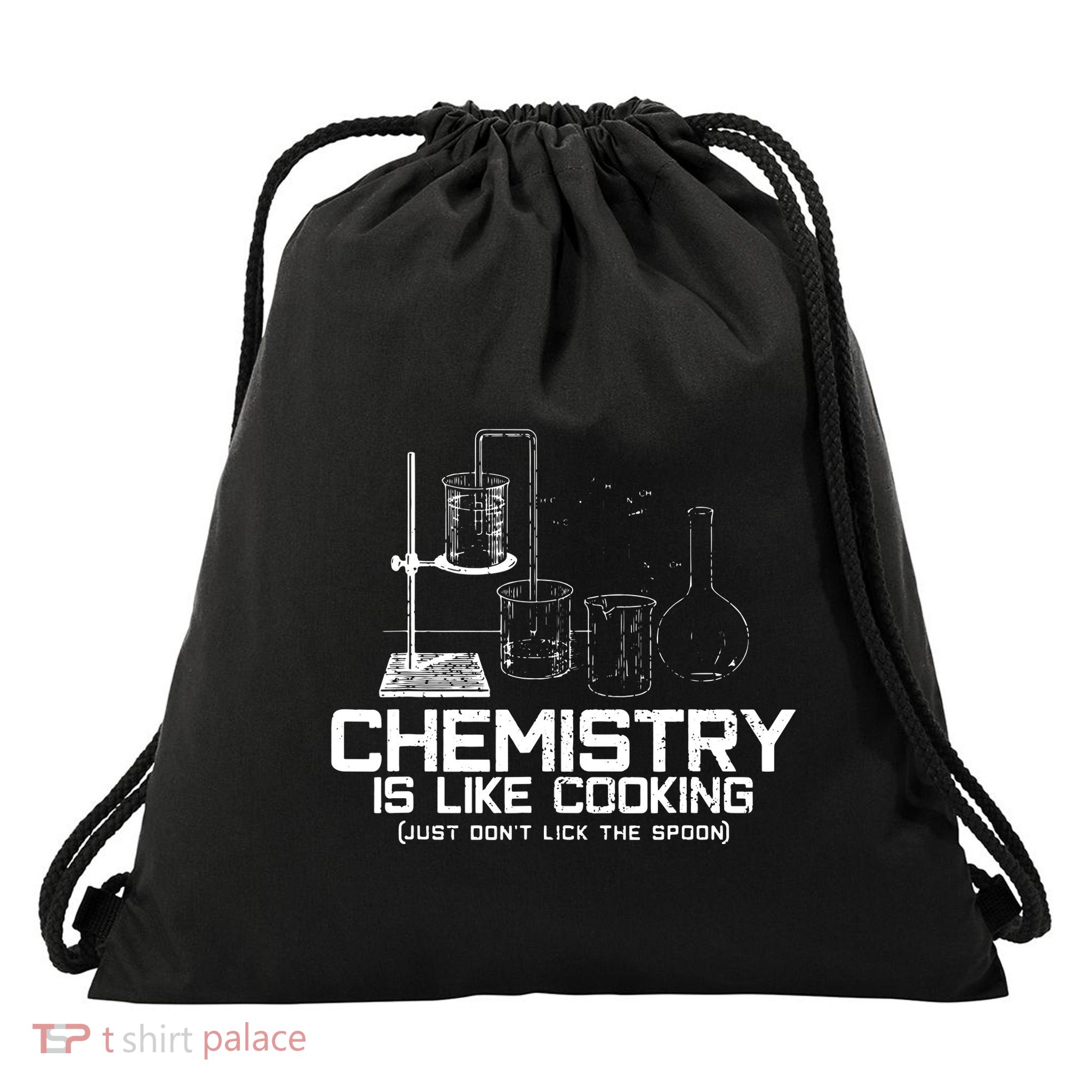 Chemistry Is Like Cooking Funny Chemist Nerd Gift Drawstring Bag