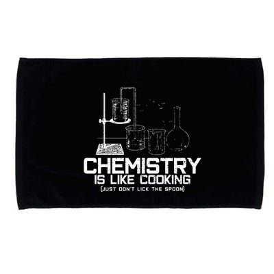 Chemistry Is Like Cooking Funny Chemist Nerd Gift Microfiber Hand Towel