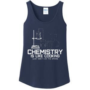 Chemistry Is Like Cooking Funny Chemist Nerd Gift Ladies Essential Tank