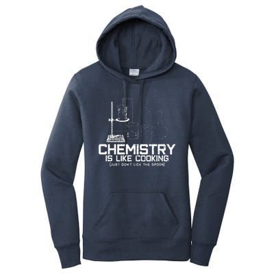 Chemistry Is Like Cooking Funny Chemist Nerd Gift Women's Pullover Hoodie