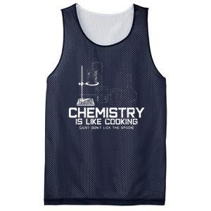 Chemistry Is Like Cooking Funny Chemist Nerd Gift Mesh Reversible Basketball Jersey Tank