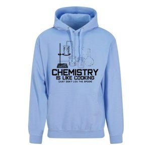 Chemistry Is Like Cooking Funny Chemist Nerd Gift Unisex Surf Hoodie