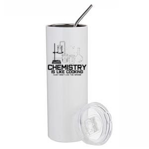 Chemistry Is Like Cooking Funny Chemist Nerd Gift Stainless Steel Tumbler