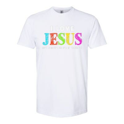 Cute I Love Jesus Christian Faith Gifts Softstyle CVC T-Shirt