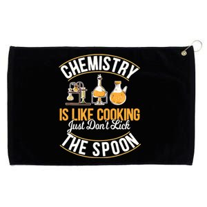 Chemistry Is Like Cooking Funny Chemist Science Nerd Lover Grommeted Golf Towel