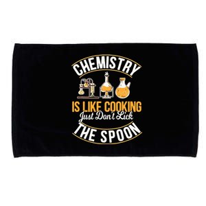 Chemistry Is Like Cooking Funny Chemist Science Nerd Lover Microfiber Hand Towel