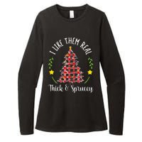 Christmas I Like Them Real Thick & Sprucey Womens CVC Long Sleeve Shirt