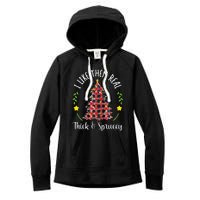 Christmas I Like Them Real Thick & Sprucey Women's Fleece Hoodie