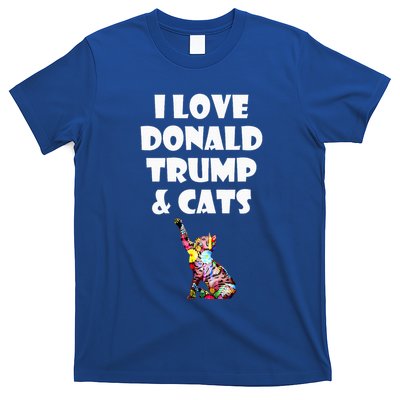 Cat I Love Donald Trump & Cats Maga Patriot T-Shirt