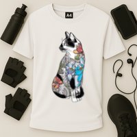 Cat In Lotus Tattoo Cooling Performance Crew T-Shirt