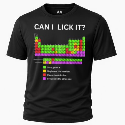 Can I Lick It Periodic Table Student Teacher Cooling Performance Crew T-Shirt