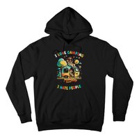 Camping I love Camping I Hate People Outdoors Funny Vintage Hoodie