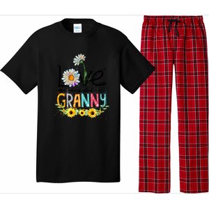 Cute I Love Being Called Granny Sunflower Mothers Day Gift Pajama Set