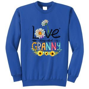 Cute I Love Being Called Granny Sunflower Mothers Day Gift Sweatshirt