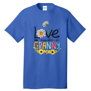 Cute I Love Being Called Granny Sunflower Mothers Day Gift Tall T-Shirt