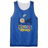 Cute I Love Being Called Granny Sunflower Mothers Day Gift Mesh Reversible Basketball Jersey Tank