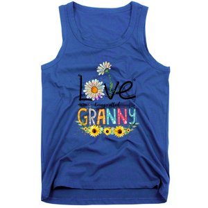 Cute I Love Being Called Granny Sunflower Mothers Day Gift Tank Top