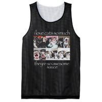 Cat I Love Cats So Much They Are So Awesome Mesh Reversible Basketball Jersey Tank