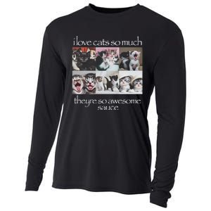 Cat I Love Cats So Much They Are So Awesome Cooling Performance Long Sleeve Crew