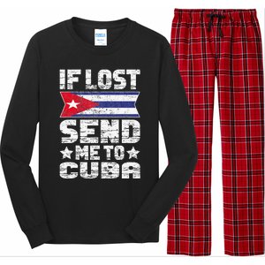 Cuban If Lost Send Me To Cuba Long Sleeve Pajama Set