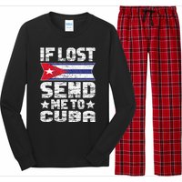 Cuban If Lost Send Me To Cuba Long Sleeve Pajama Set