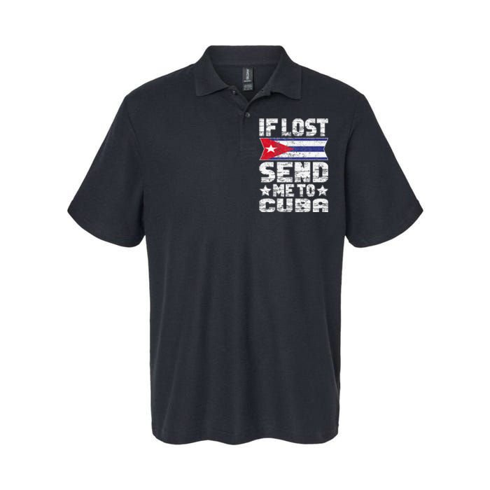 Cuban If Lost Send Me To Cuba Softstyle Adult Sport Polo