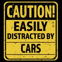 Caution I Like To Talk About Cars Gift Car Lover Gift Flat Bill Trucker Hat