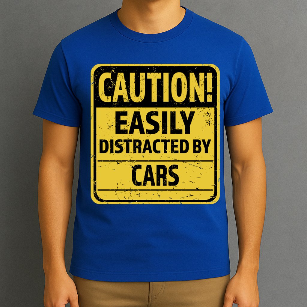 Caution I Like To Talk About Cars Gift Car Lover Gift T-Shirt