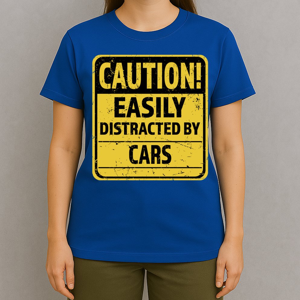 Caution I Like To Talk About Cars Gift Car Lover Gift T-Shirt