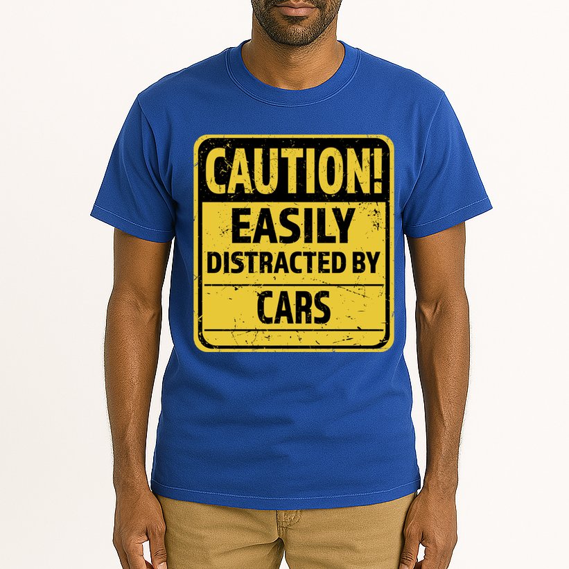 Caution I Like To Talk About Cars Gift Car Lover Gift Tall T-Shirt
