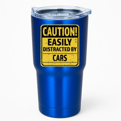 Caution I Like To Talk About Cars Gift Car Lover Gift Tumbler