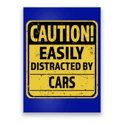 Caution I Like To Talk About Cars Gift Car Lover Gift Poster