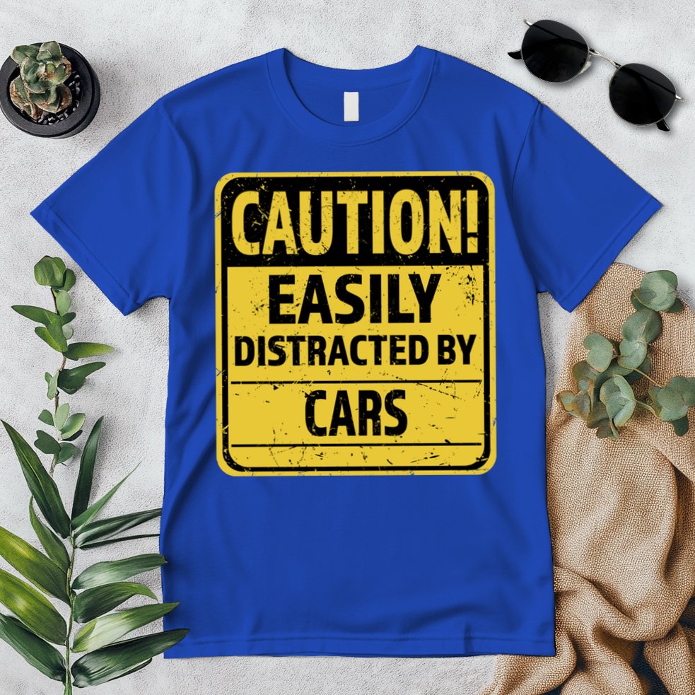 Caution I Like To Talk About Cars Gift Car Lover Gift Premium T-Shirt