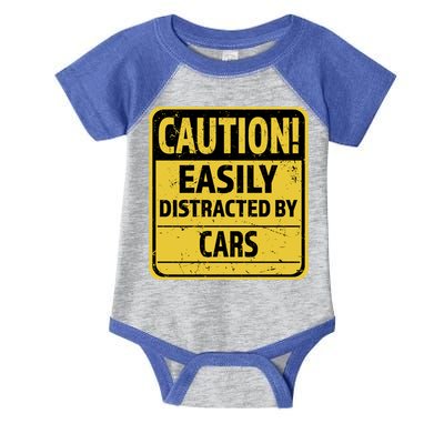 Caution I Like To Talk About Cars Gift Car Lover Gift Infant Baby Jersey Bodysuit