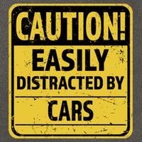 Caution I Like To Talk About Cars Gift Car Lover Gift Cotton Canvas Backpack