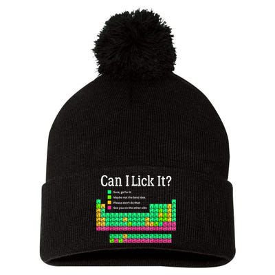 Can I Lick It Periodic Table Teacher Pom Pom 12in Knit Beanie