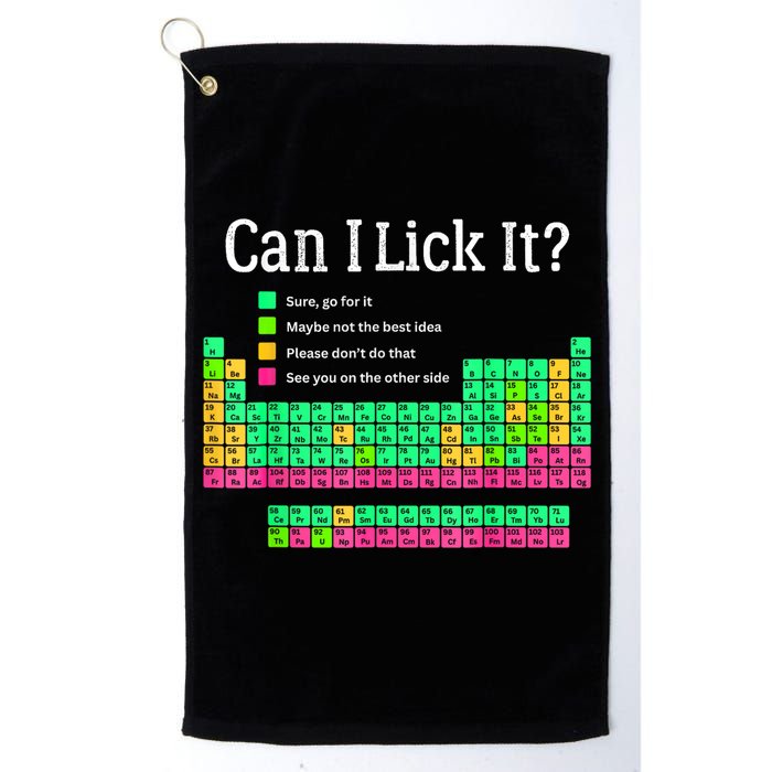 Can I Lick It Periodic Table Teacher Golf Towel