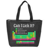Can I Lick It Periodic Table Teacher Zip Tote Bag