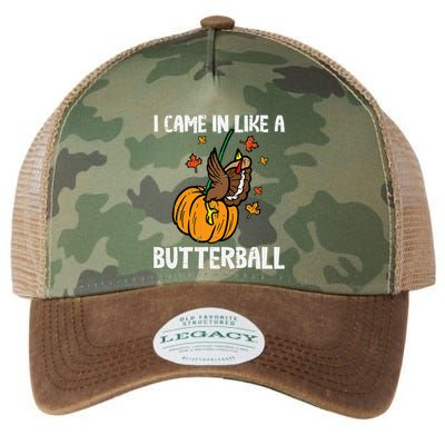 Came In Like A Butterball Funny Thanksgiving Legacy Tie Dye Trucker Hat