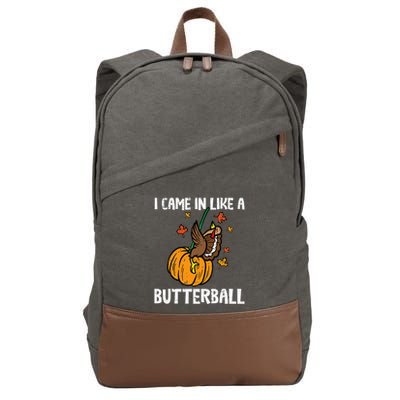 Came In Like A Butterball Funny Thanksgiving Cotton Canvas Backpack