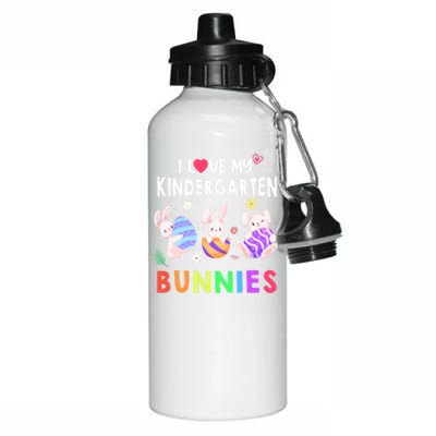 Cute I Love My Kindergarten Bunnies Teacher Happy Easter Day Gift Aluminum Water Bottle