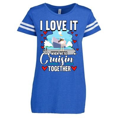 Cruise I Love It When We Are Cruising Together Gift Enza Ladies Jersey Football T-Shirt