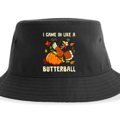 Came In Like A Butterball Funny Thanksgiving Sustainable Bucket Hat