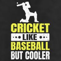 Cricket It’s Like Baseball But Cooler Funny Cricket Player 7 Panel Mesh Trucker Snapback Hat