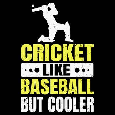 Cricket It’s Like Baseball But Cooler Funny Cricket Player T-Shirt