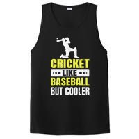 Cricket It’s Like Baseball But Cooler Funny Cricket Player PosiCharge Competitor Tank