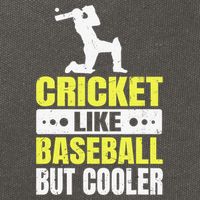 Cricket It’s Like Baseball But Cooler Funny Cricket Player Cotton Canvas Backpack